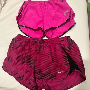 Nike Pink Athletic Shorts with Mesh Overlay (2)
